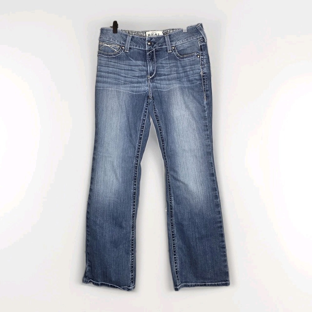 Ariat Jeans Womens 31 R Denim Mid Rise Boot Cut Country Western Ranch Wear